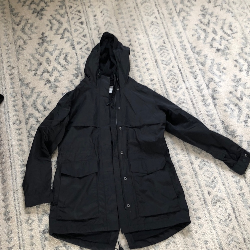REI women’s long rain jacket